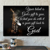 Scripture Wall Decor - Jesus Canvas Art - Wall Art - Be Still & Know That I Am God Canvas Poster