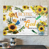 Bible Verse Wall Art Canvas - Jesus Canvas Art - Scripture Canvas - Be Still Know That I Am God Canvas Poster