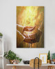 Jesus washing feet art Canvas Prints