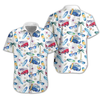 Adorable Hippie Car Beach Design Hawaiian Shirt