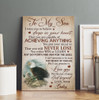 Personalized Eagle Mom To My Son I Want You To Believe Deep In Your Heart Canvas Prints And Poster
