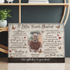 Personalized Photo Memorial A Letter From Heaven For Lost Loved Ones Canvas Prints And Poster