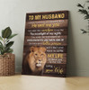 To My Husband You Are The Sunshine In My Day Lion Couple Canvas Prints And Poster