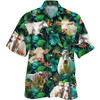 Chorolais Cow Tropical Hawaiian Button Up Shirt, Cows lovers Hawaiian Shirt for men, Women