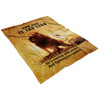 FUNSTUFFPRINT Our God Is The Lion Of Judah Fleece Blanket - Christian Blanket - Bible Verse Blanket