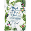 FUNSTUFFPRINT Matthew 56 Blessed Are They Which Do Hunger And Thirst Fleece Blanket - Christian Blanket - Bible Verse Blanket