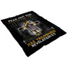 FUNSTUFFPRINT Jesus Lion Revelation 55 Fleece Blanket - Christian Blanket - Bible Verse Blanket