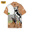 Custom 3D German Shepherd Dog Hawaii Custom Text Hawaiian Shirt