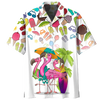 Flamingo Tropical Hawaiian Shirt, Flowers Flamingo Aloha Shirt, Men's Hawaiian Shirt