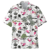 Flamingo Tropical Hawaiian Shirt, Flowers Flamingo Aloha Shirt, Men's Hawaiian Shirt