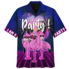 Flamingo Tropical Hawaiian Shirt, Flowers Flamingo Aloha Shirt, Men's Hawaiian Shirt