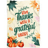 FUNSTUFFPRINT Give Thanks With A Grateful Heart 4 Fleece Blanket - Christian Blanket - Bible Verse Blanket