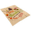 FUNSTUFFPRINT Give Thanks With A Grateful Heart 3 Fleece Blanket - Christian Blanket - Bible Verse Blanket