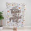 FUNSTUFFPRINT Give Thanks With A Grateful Heart 2 Fleece Blanket - Christian Blanket - Bible Verse Blanket