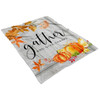 FUNSTUFFPRINT Gather And Give Thanks Fleece Blanket - Christian Blanket - Bible Verse Blanket