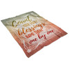 FUNSTUFFPRINT Count Your Blessings Name Them One By One Fleece Blanket - Christian Blanket - Bible Verse Blanket