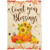 FUNSTUFFPRINT Count Your Blessings Fleece Blanket - Christian Blanket - Bible Verse Blanket