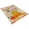 FUNSTUFFPRINT Count Your Blessings Fleece Blanket - Christian Blanket - Bible Verse Blanket