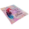 FUNSTUFFPRINT Be Brave Fleece Blanket - Christian Blanket - Bible Verse Blanket