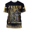 FUNSTUFFPRINT Jesus Is My God My King My Lord 3d T-Shirts - Christian Shirts For Men&Women 3D T-shirt