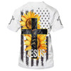 FUNSTUFFPRINT Jesus Sunflower Cross 3d T-Shirts - Christian Shirts For Men&Women 3D T-shirt