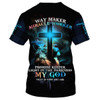 FUNSTUFFPRINT Way Maker Miracle Worker Jesus Stretched Out His Hand 3d T-Shirts - Christian Shirts For Men&Women 3D T-shirt