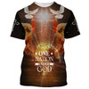 FUNSTUFFPRINT Christian Cross Jesus One Nation Under God 3d All Over Print Shirt - Christian 3d Shirts For Men Women 3D T-shirt