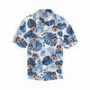 Personalized Dog Face Shirt, Personalized Hawaiian Shirt for Men, floral Aloha shirt men