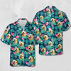 Dog Personalized Hawaiian Shirt Men, Short Sleeve Hawaiian Aloha Shirt, Hawaii Style, Hawaii Honeymoon Shirt
