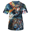 FUNSTUFFPRINT Lion And Jesus 3d All Over Print Shirt - Christian 3d Shirts For Men Women 3D T-shirt