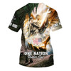 FUNSTUFFPRINT One Nation Under God Eagle 3d All Over Print Shirt - Christian 3d Shirts For Men Women 3D T-shirt