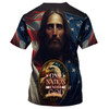 FUNSTUFFPRINT One Nation Under God Jesus Eagle America 3d All Over Print Shirt - Christian 3d Shirts For Men Women 3D T-shirt