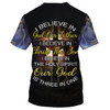 FUNSTUFFPRINT Jesus Christ Crucified Shirts - I Believe In God Our Father 3D All Over Printed Shirt for Men and Women 3D T-shirt