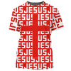 FUNSTUFFPRINT Jesus Cross Red 3D All Over Printed Shirt for Men and Women 3D T-shirt