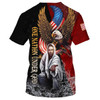 FUNSTUFFPRINT One Nation Under God Patriotic Eagle American Flag 3D All Over Printed Shirt for Men and Women
 3D T-shirt