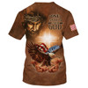 FUNSTUFFPRINT One Nation Under God Shirts American Eagle Christian Jesus 3D All Over Printed Shirt for Men and Women
 3D T-shirt