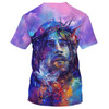 FUNSTUFFPRINT Jesus With Dove 3D All Over Printed Shirt for Men and Women
 3D T-shirt