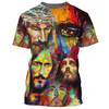 FUNSTUFFPRINT Pictures Jesus Christ 3D All Over Printed Shirt for Men and Women
 3D T-shirt