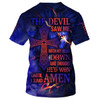 FUNSTUFFPRINT The Devil Saw Me With My Head Down Cross 3D All Over Printed Shirt for Men and Women
 3D T-shirt