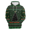 FUNSTUFFPRINT 3D Meowy Christmas Black Cat All Over 3D Hoodie and Zip Hoodie