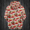 FUNSTUFFPRINT 3D Goldendoodle Christmas Group All Over 3D Hoodie and Zip Hoodie