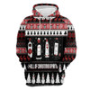 FUNSTUFFPRINT 3D Full Of Christmas Spirits All Over 3D Hoodie and Zip Hoodie