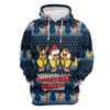FUNSTUFFPRINT 3D Duck Christmas Quacker All Over 3D Hoodie and Zip Hoodie