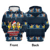 FUNSTUFFPRINT 3D German Shepherd Waiting For Christmas All Over 3D Hoodie and Zip Hoodie