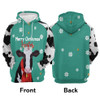 FUNSTUFFPRINT 3D Cute Penguin Christmas All Over 3D Hoodie and Zip Hoodie