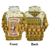 FUNSTUFFPRINT 3D Christmas Pitbull All Over 3D Hoodie and Zip Hoodie