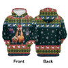 FUNSTUFFPRINT 3D Cat Meowy Christmas All Over 3D Hoodie and Zip Hoodie