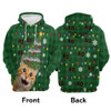 FUNSTUFFPRINT 3D Chihuahua Merry Christmas All Over 3D Hoodie and Zip Hoodie