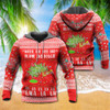 FUNSTUFFPRINT 3D Cat Wreck The Tree Christmas Red Style All Over 3D Hoodie and Zip Hoodie