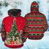 FUNSTUFFPRINT 3D Cat Christmas Tree 1 All Over 3D Hoodie and Zip Hoodie